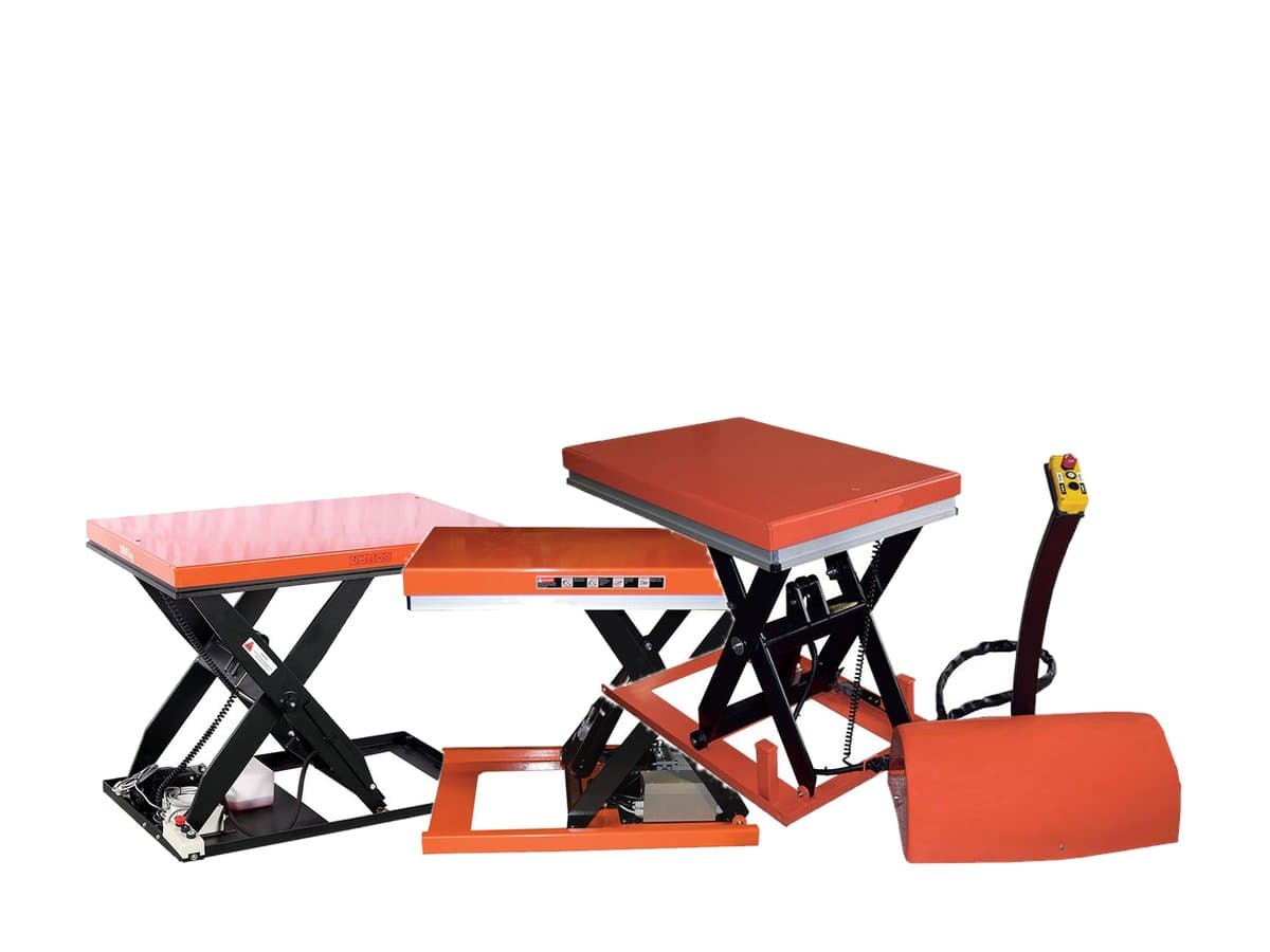 Tables élévatrices électriques fixes simple ciseaux