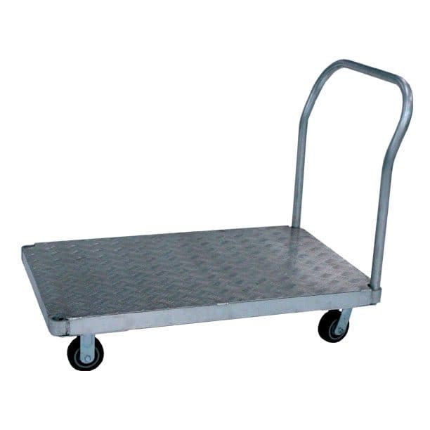 Chariot aluminium charge lourde 900 kg plateau 915 x 610 mm