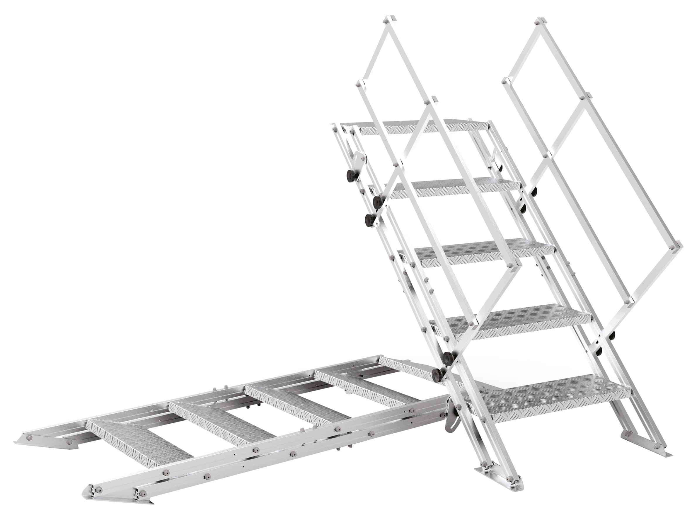 Echelle réglable hauteur 490 mm minimum et 1100 mm maximum, pour 740 mm de largeur