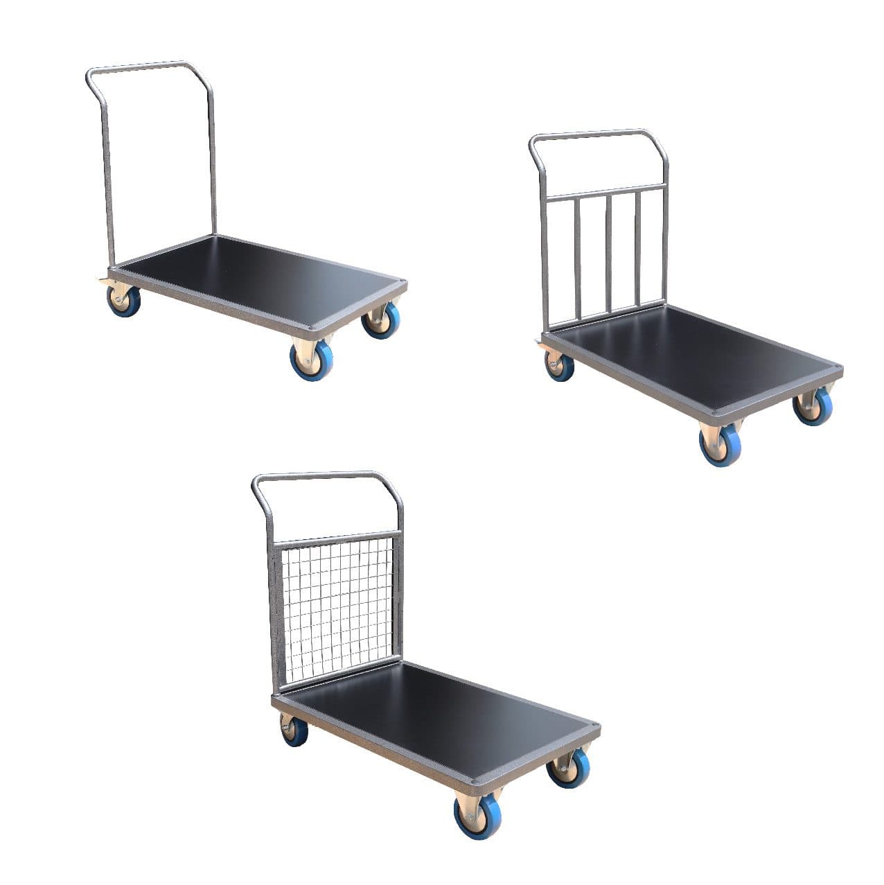 Chariot acier 1000 x 700 mm 1 timon simple