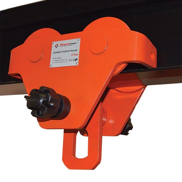 Chariot porte palan manuel 500 kg