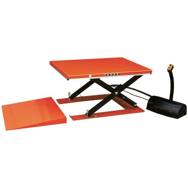 Table élévatrice électrique extra-plate 1000 kg dimensions plateforme 1450 x 1140 mm 220 Volts