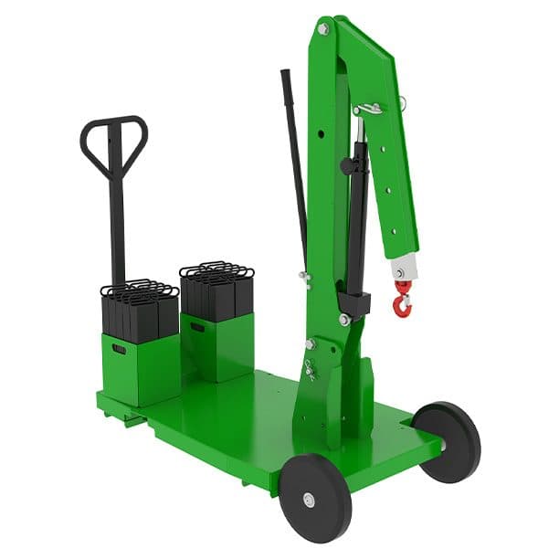 Grue d’atelier porte-à-faux manuelle à mât fixe 450 kg