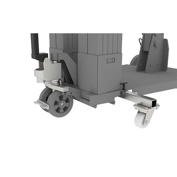 Kit stabilisateurs télescopiques pour grue MILOAD MF450 avec timon et pompe à main