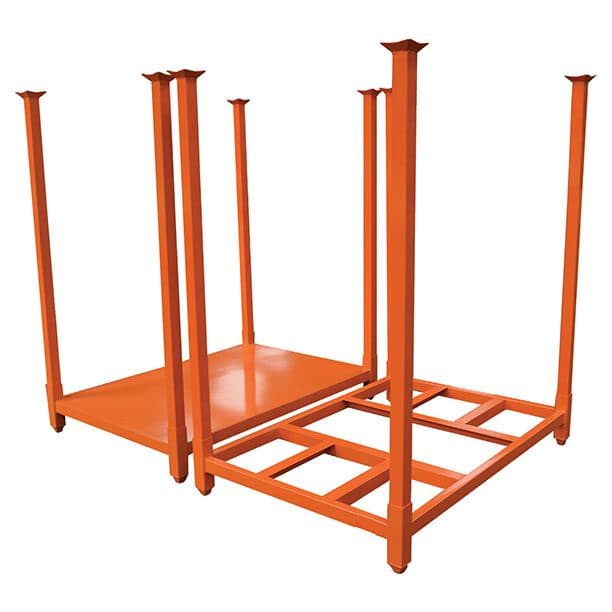 Rack mobile de stockage empilable 1800 kg hauteur des chandelles 1219 mm